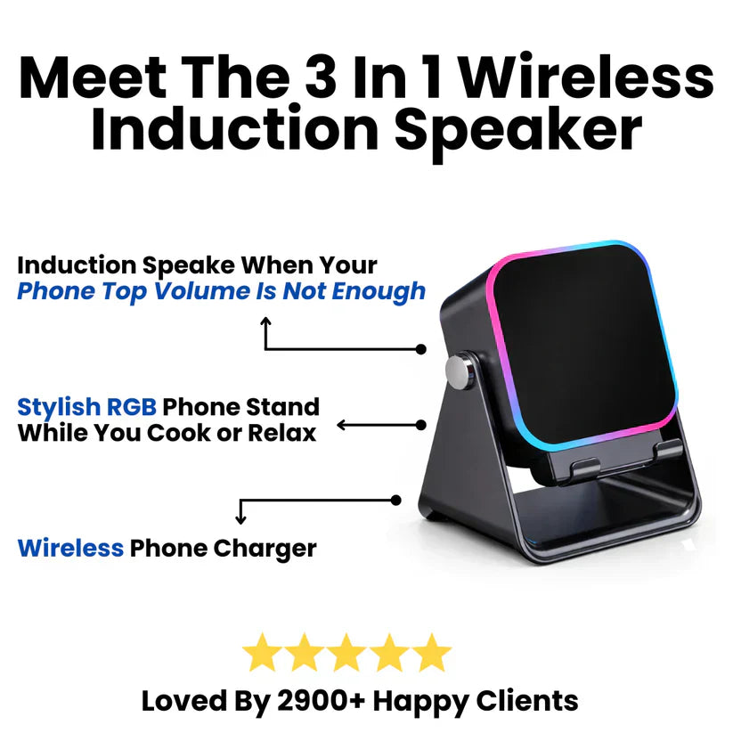 shoplix™ 3 In 1 Phone Induction Speaker