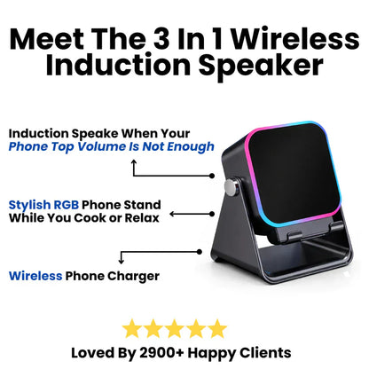 shoplix™ 3 In 1 Phone Induction Speaker