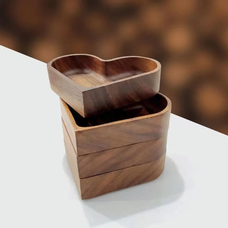 Wooden Heart Dishes